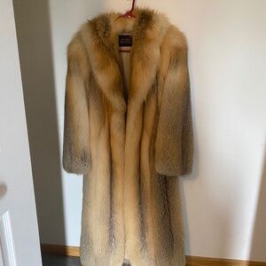 Real fox fur coat